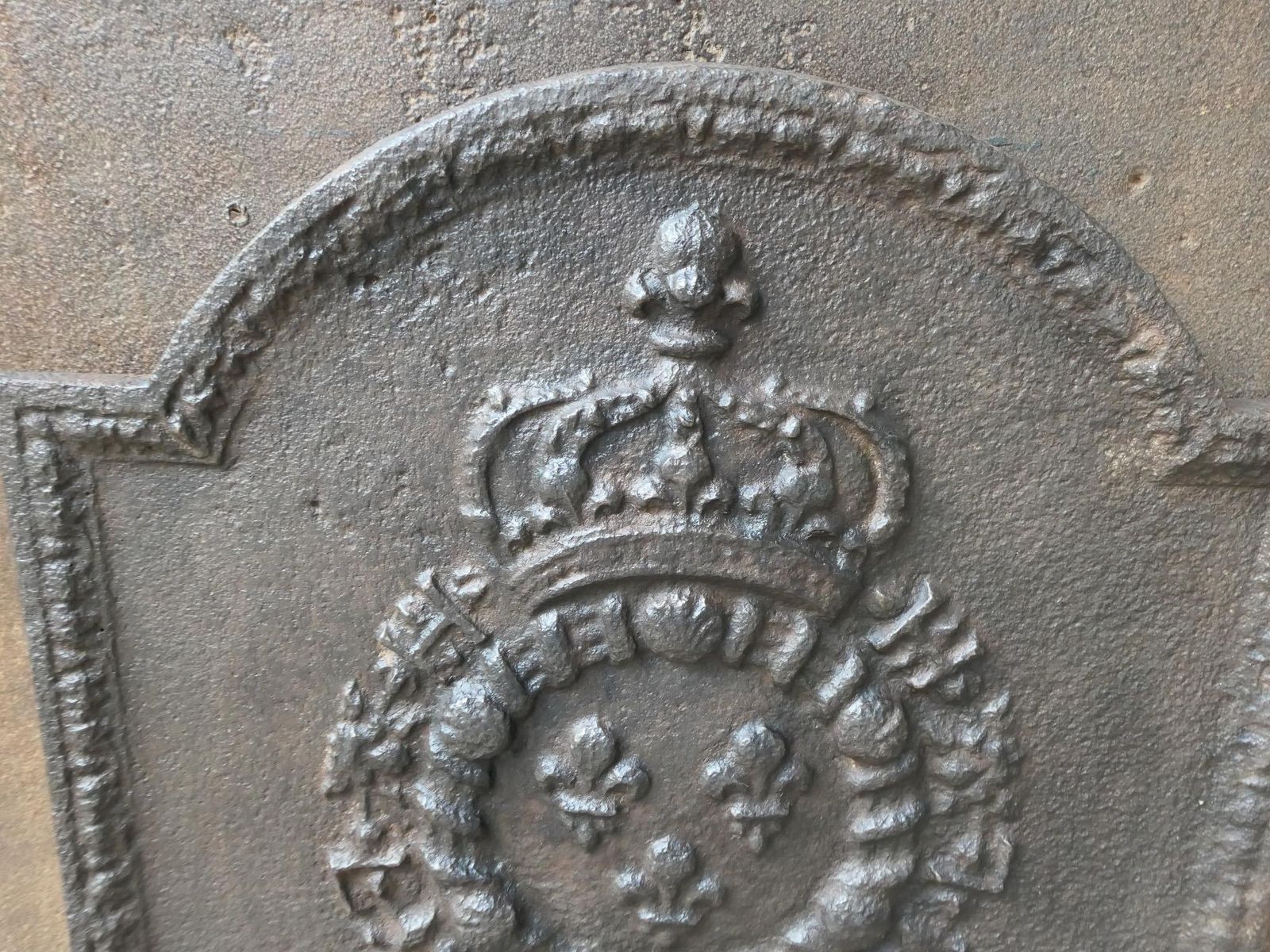 18th 19th Century French Louis XIV 'Arms Of France' Fireback / Backsplash photo buy
