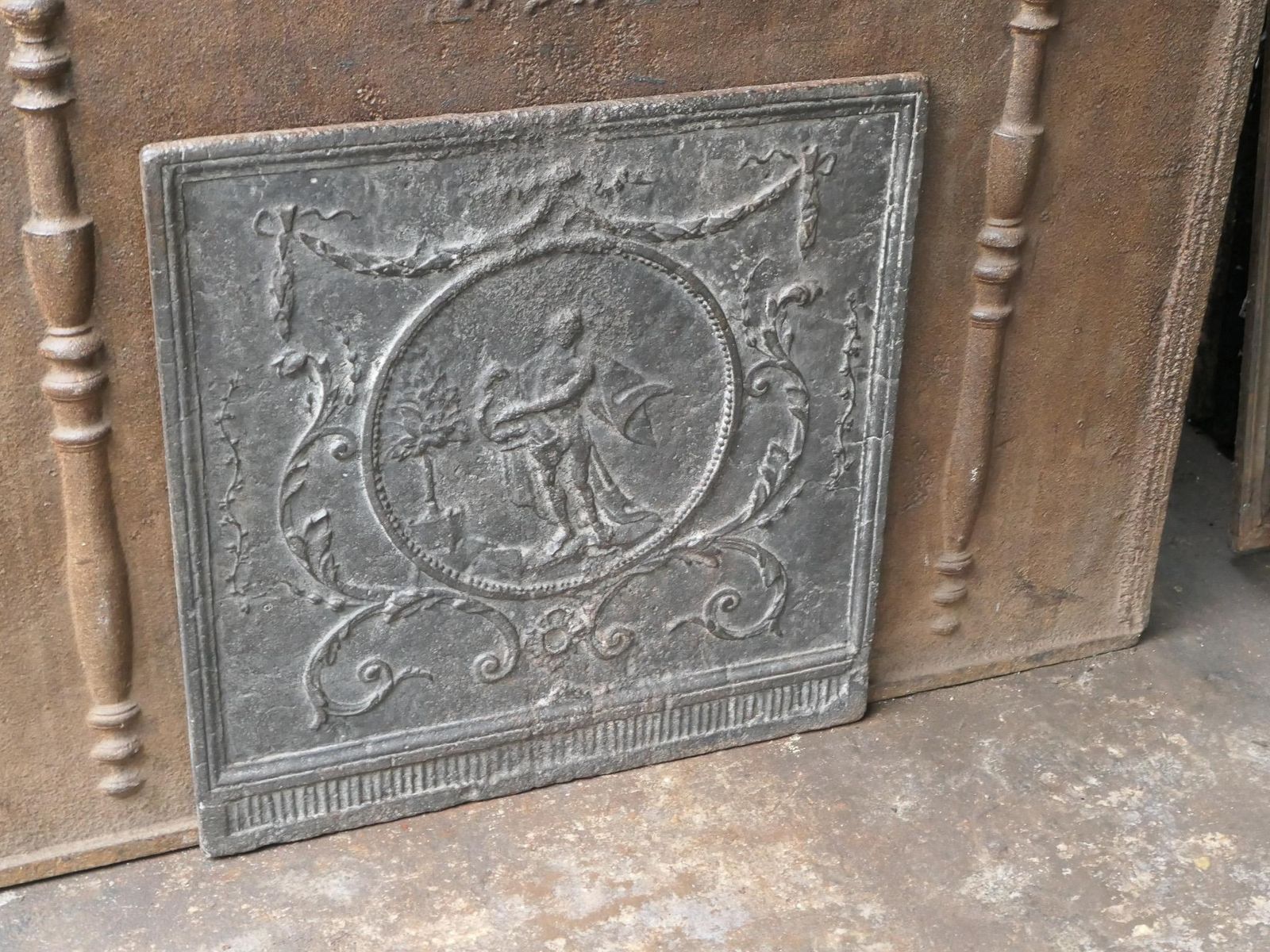 18th   19th C. French 'Apollo With Lyre' Fireback / Backsplash photo buy