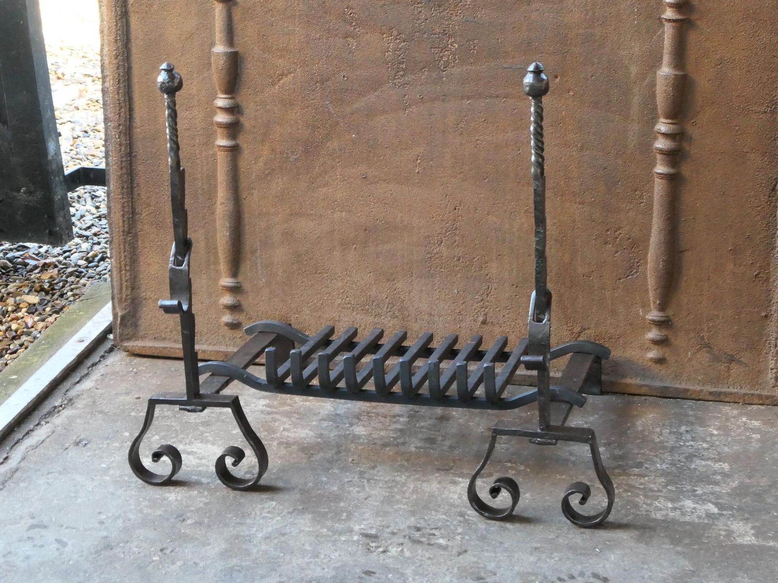 French Louis XV Period Fireplace Grate Or Fire Basket, 18th Century photo buy