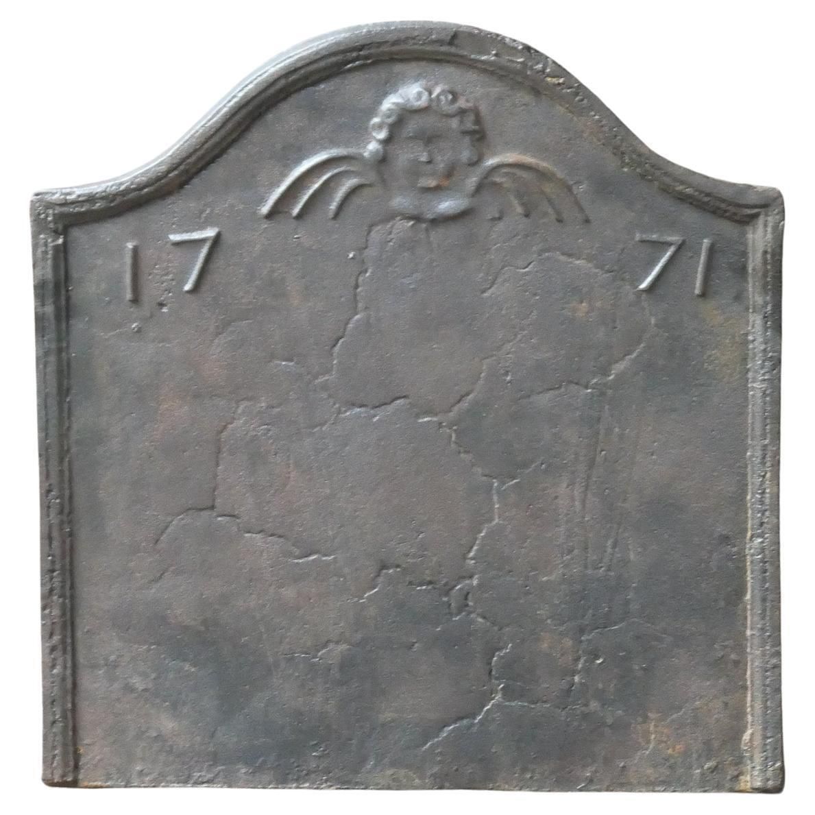 18th Century French Louis XV Period Fireback / Backsplash