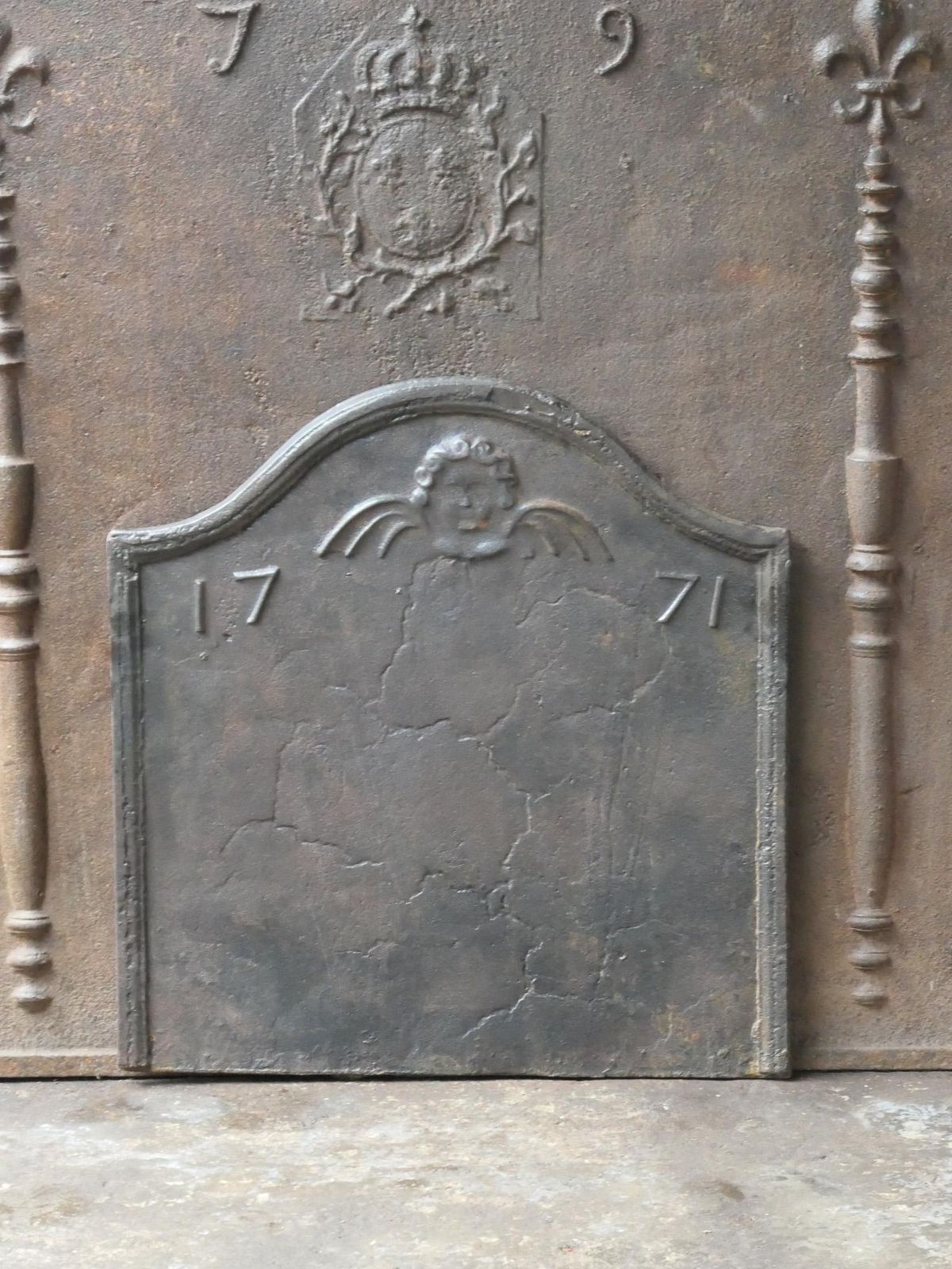 18th Century French Louis XV Period Fireback / Backsplash photo for sale
