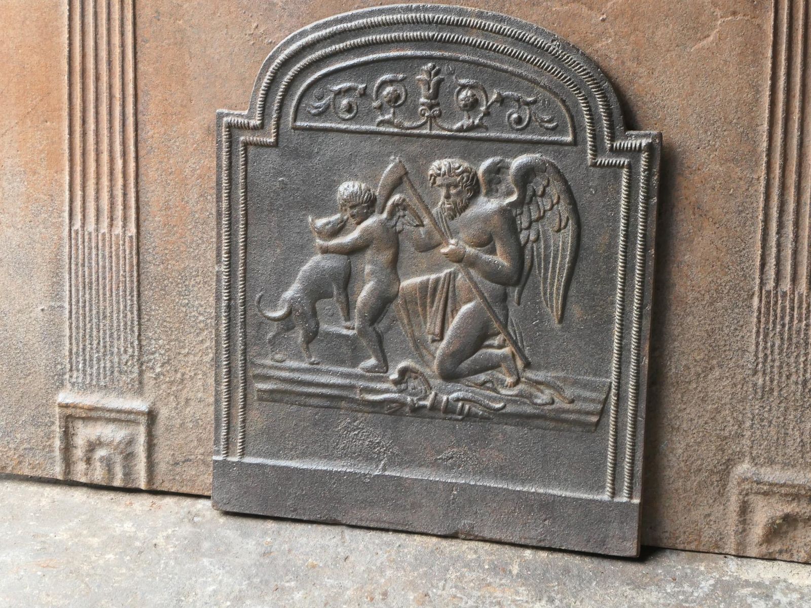 18th 19th Century French 'The Time' Fireback / Backsplash photo buy