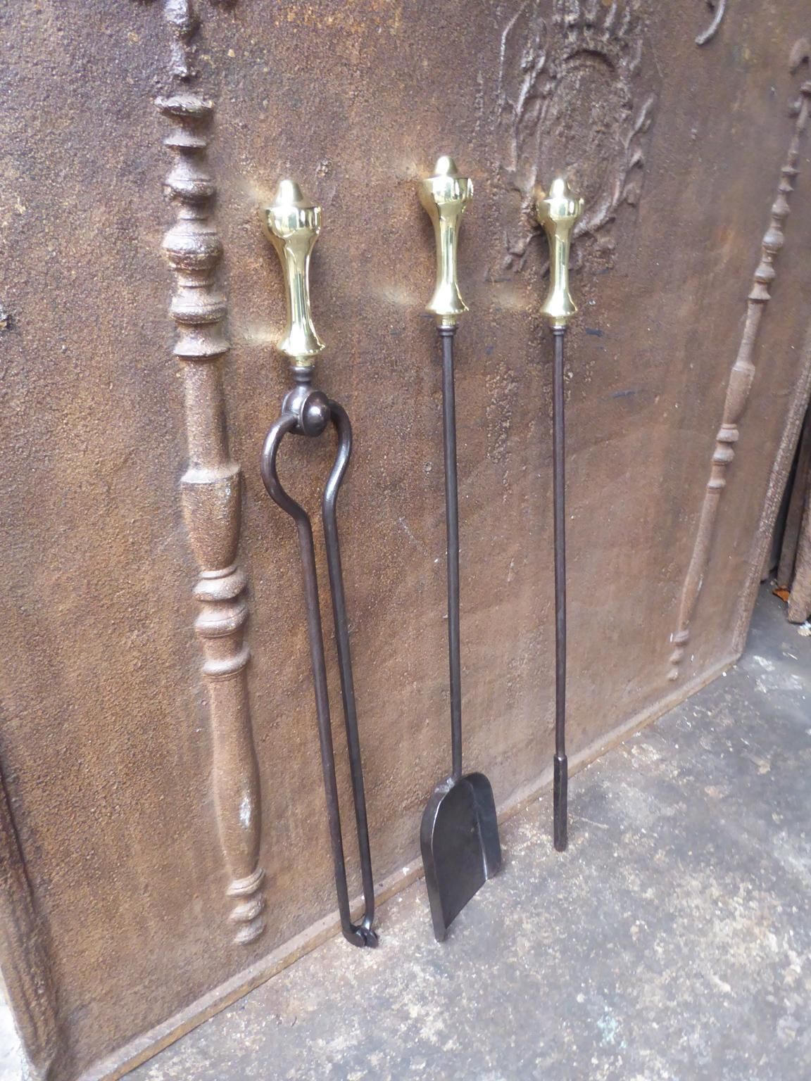 Victorian Fireplace Tools Or Fire Irons, 19th Century, English photo for sale