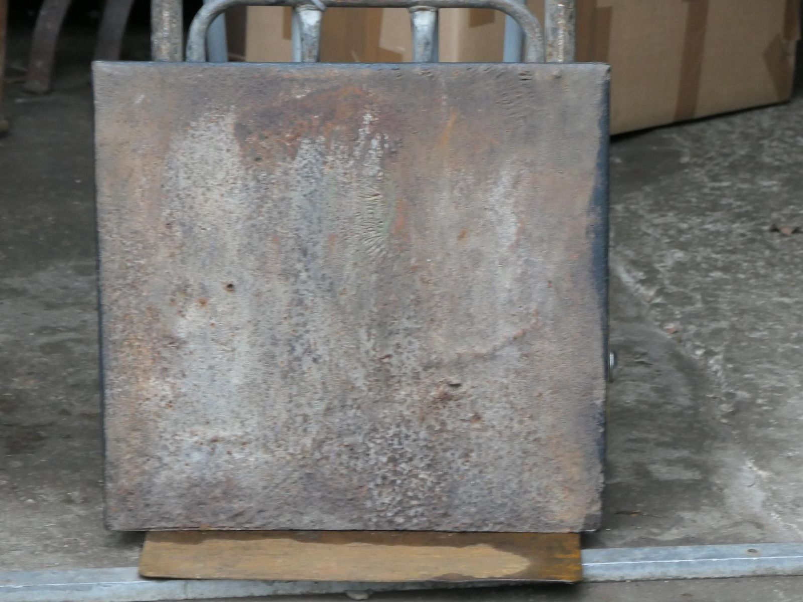 576.0 Antique French Neoclassical 'Roman Soldier' Fireback / Backsplash photo