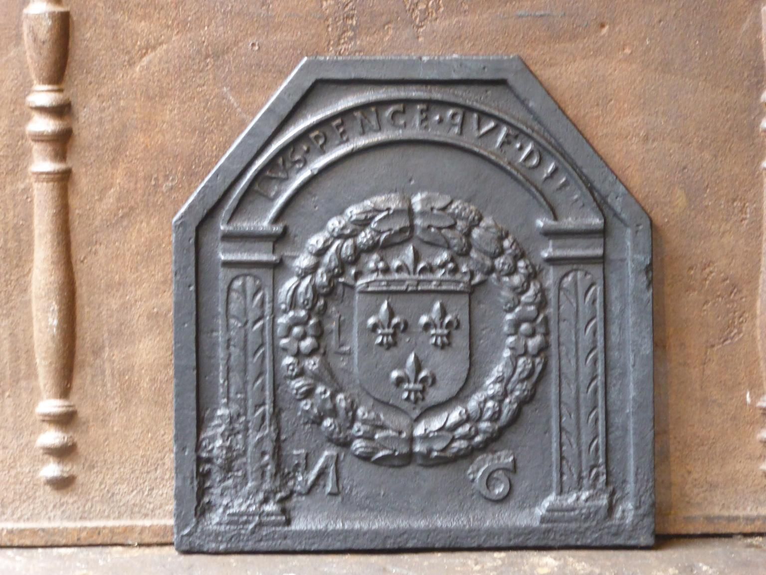 French Louis XIV Coat Of France Fireback / Backsplash, 17th Century photo furniture