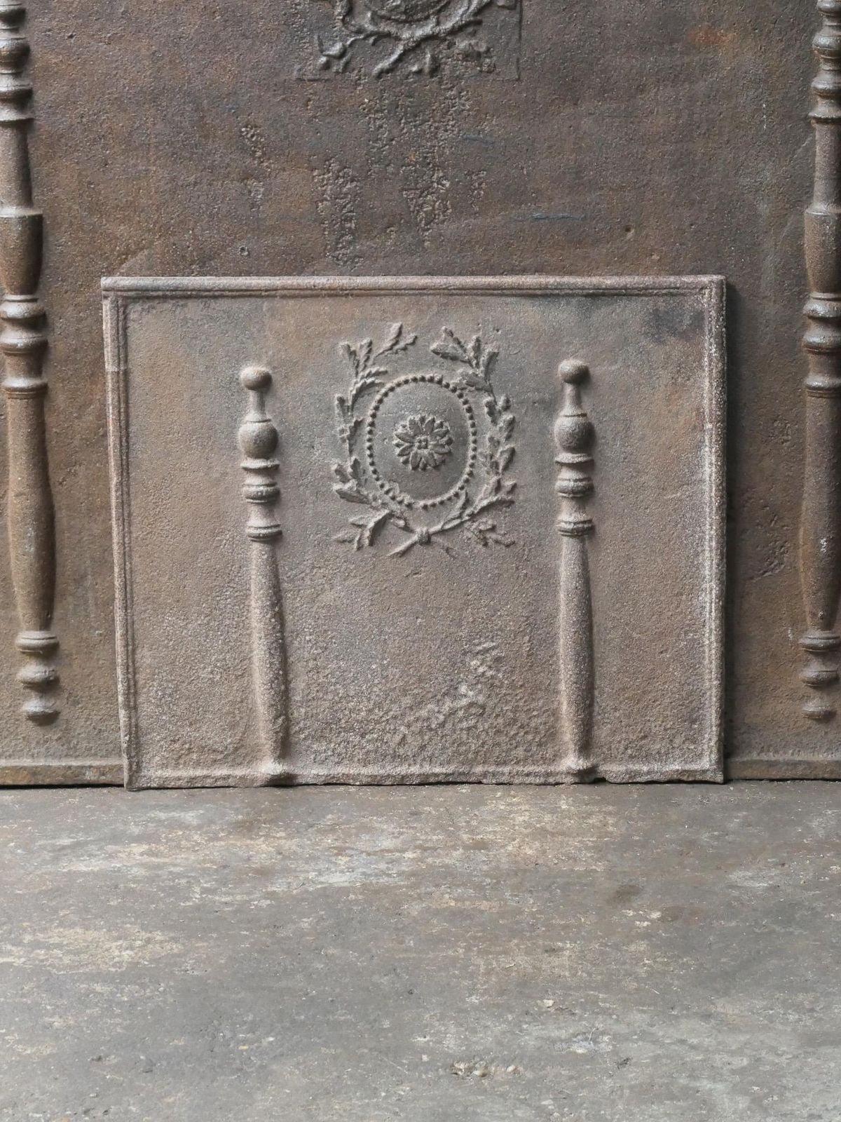 Antique French Neoclassical Fireback / Backsplash, 18th   19th Century photo furniture