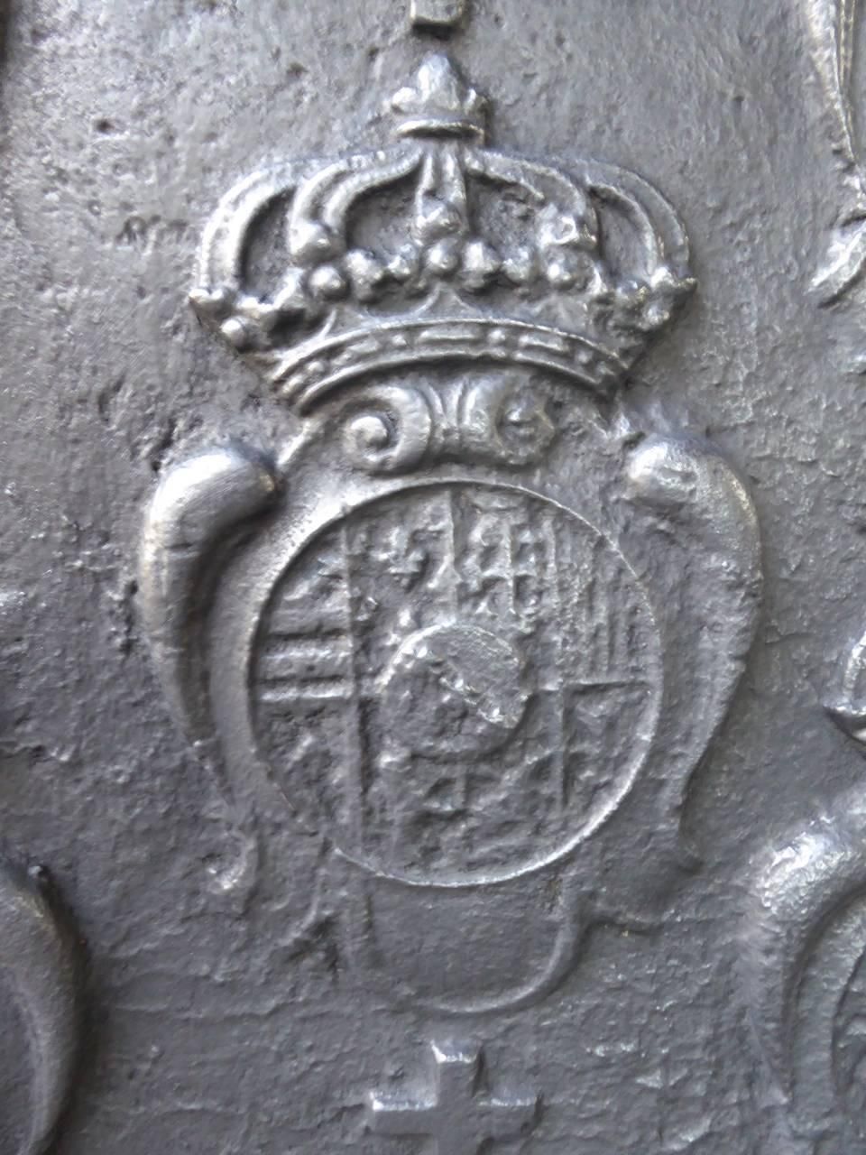 17th 18th Century French 'Arms Of Loraine' Fireback / Backsplash photo 729.0