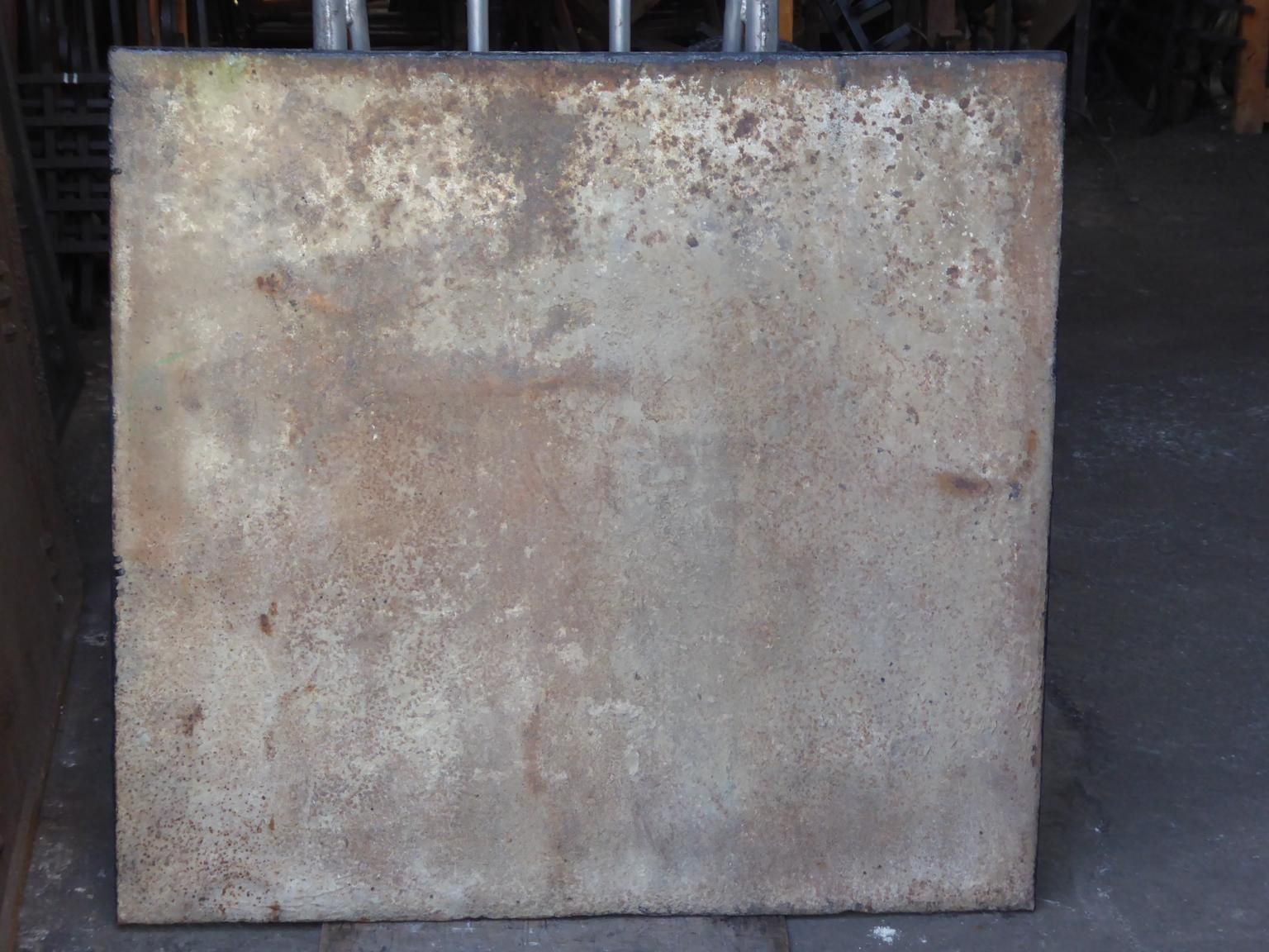 French Neoclassical 'Pillars Of Freedom' Fireback / Backsplash photo vintage