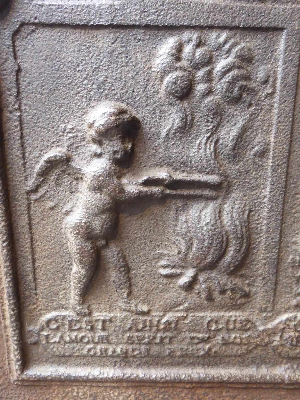 photo furniture 18th Century French 'Allegory Of Love' Fireback / Backsplash