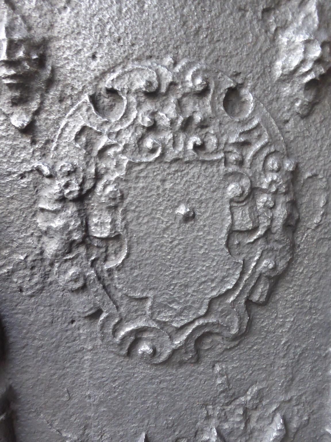 17th Century French Louis XIII 'Coat Of Arms' Fireback / Backsplash photo buy
