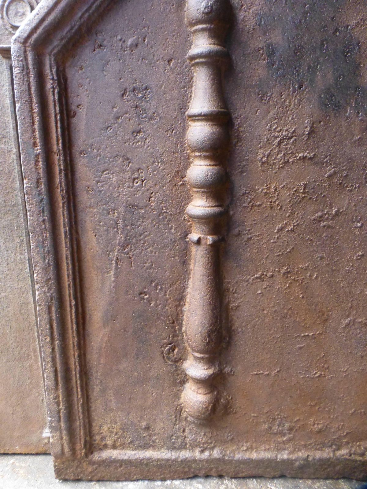 18th Century French Fireback / Backsplash With Pillars Of Hercules photo Home Fixtures