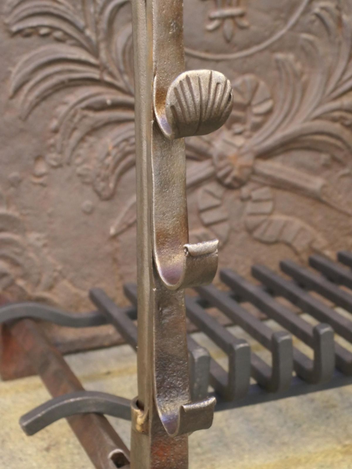 photo furniture French Louis XIII Period Fireplace Grate Or Fire Basket, 17th Century