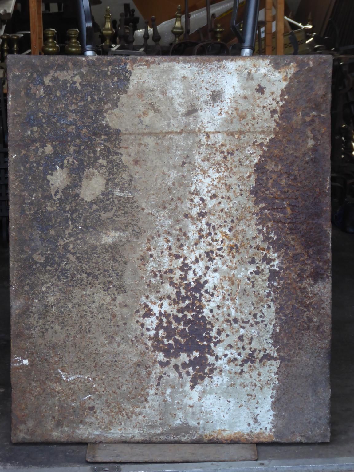 photo furniture French Louis XV 'Coat Of Arms Fireback / Backsplash, 18th Century