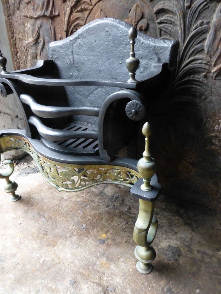 19th Century English Victorian Fireplace Grate, Fire Grate photo Home Fixtures