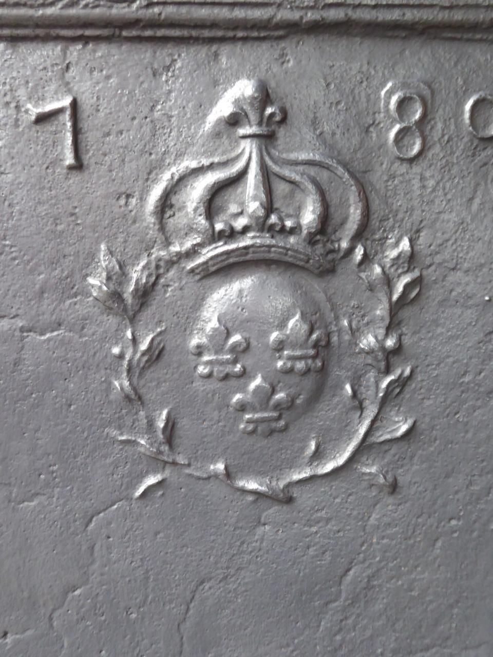 18th Century French Louis XV 'Arms Of France' Fireback / Backsplash photo buy