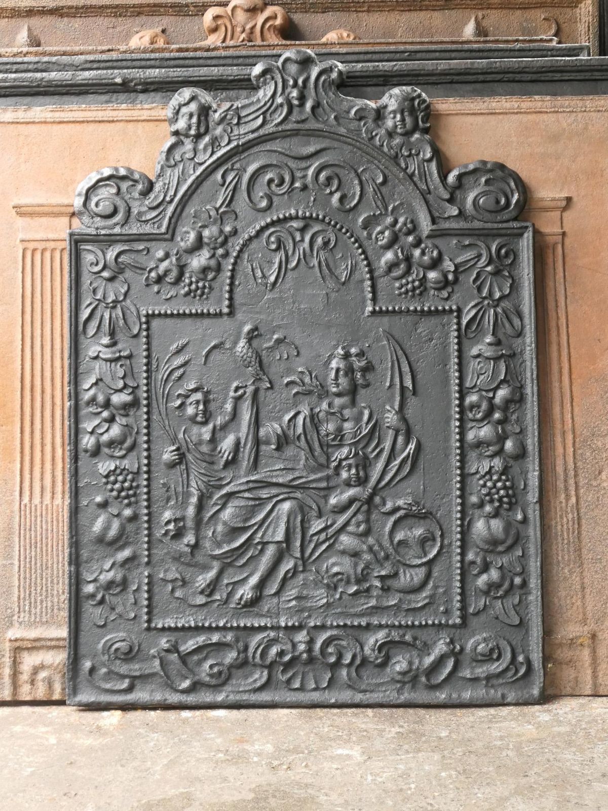 Antique Dutch Louis XIV 'The Hope' Fireback / Backsplash, 17/18th Century photo 1088.0