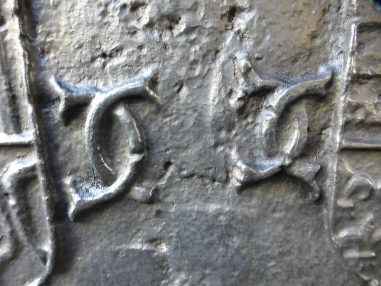 16th Century French 'Lorraine Coat Of Arms' Fireback / Backsplash photo for sale