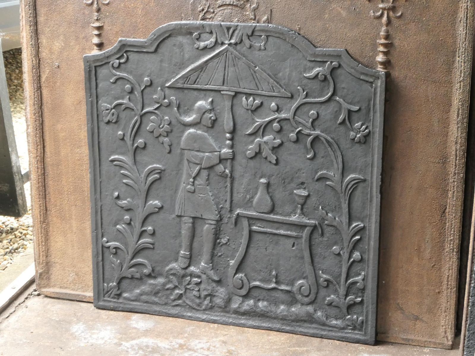 18th Century French Louis XV Period 'Chinoiserie' Fireback / Backsplash photo 1088.0
