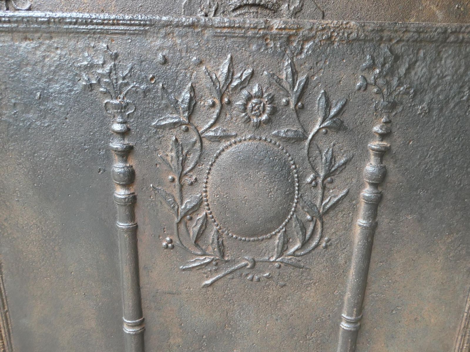 Beautiful Antique French Neoclassical Fireback / Backsplash, 18th   19th Century photo buy