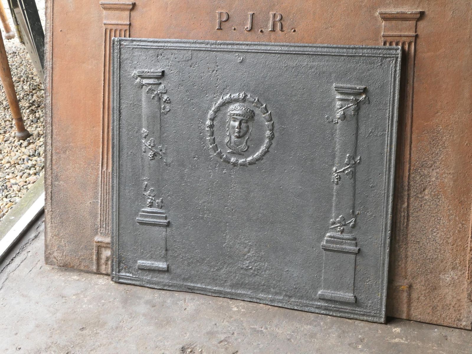 French Neoclassical Period Fireback / Backsplash, 18th   19th Century photo Home Fixtures