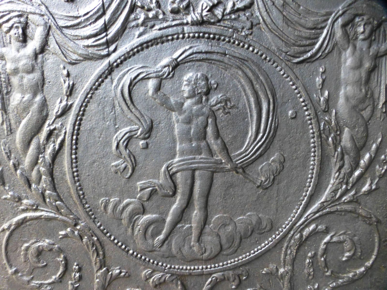 Antique French Fireback / Backsplash With The Goddess Venus, 18th Century photo Home Fixtures