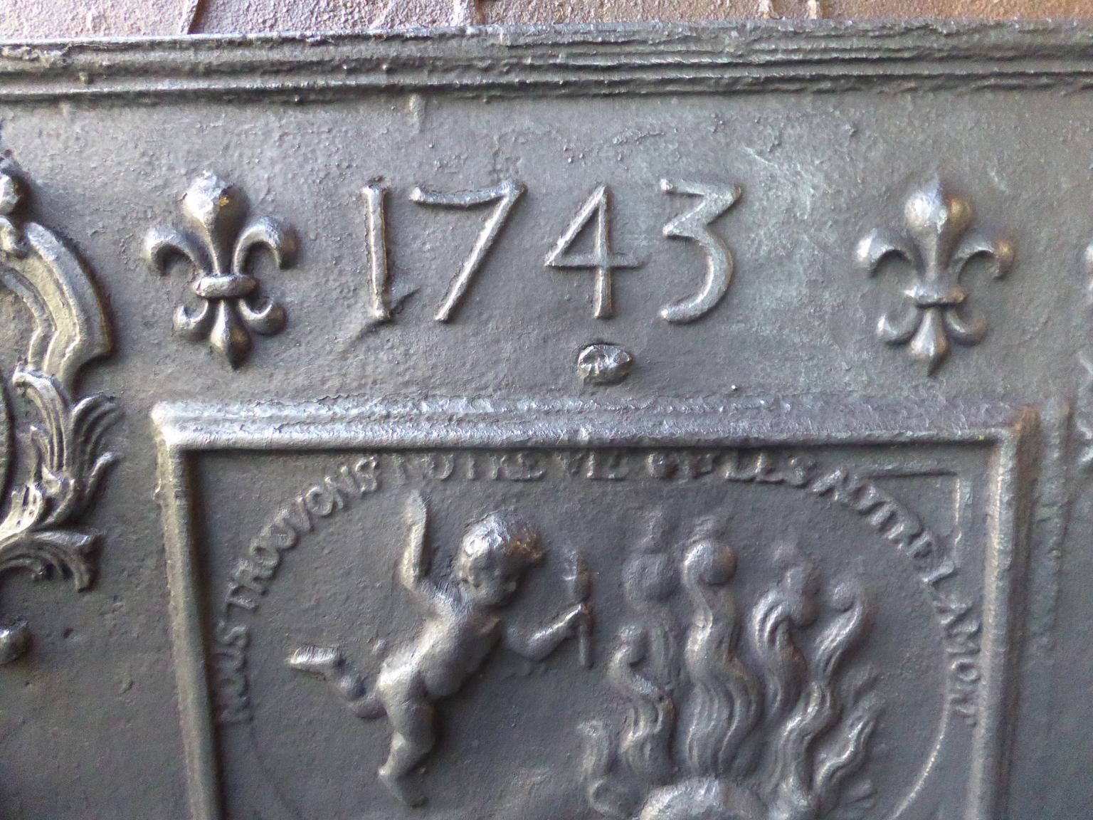 18th Century French 'Allegory Of Love' Fireback / Backsplash photo Home Fixtures