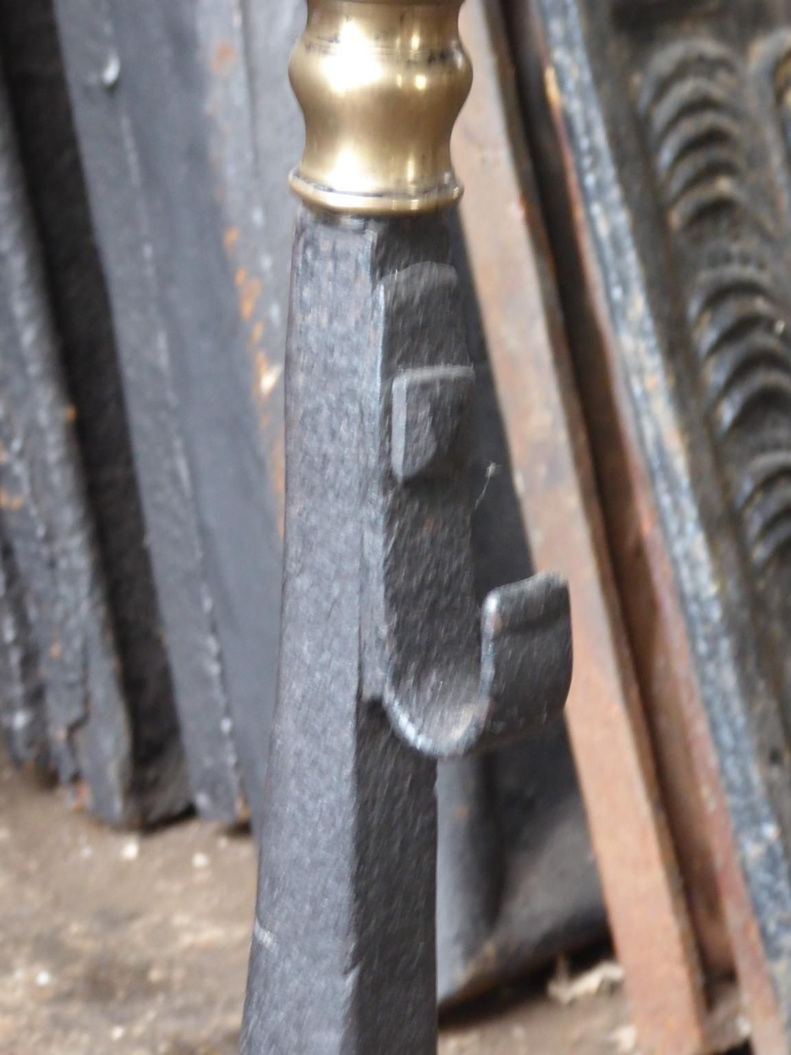 Large French Renaissance Period Fireplace Grate Or Fire Basket, 16th   17th C. photo Home Fixtures