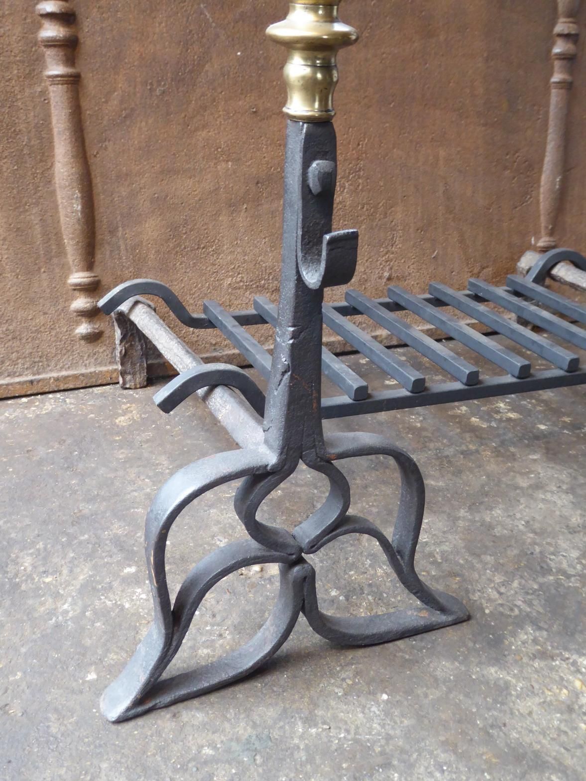photo buy Large French Renaissance Period Fireplace Grate Or Fire Basket, 16th   17th C.