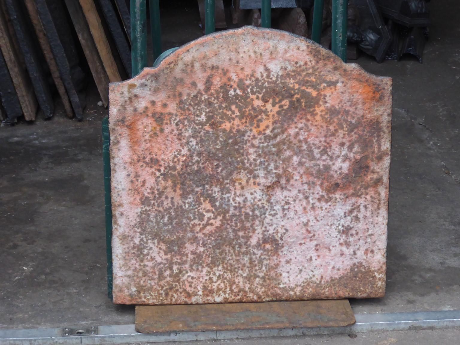 19th Century French 'Marie Leszczyńska' Fireback / Backsplash photo vintage