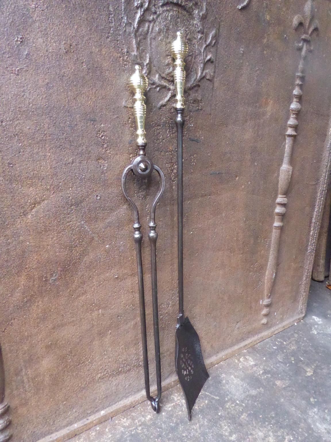 Victorian Fireplace Tools Or Fire Irons, 19th Century, English photo for sale