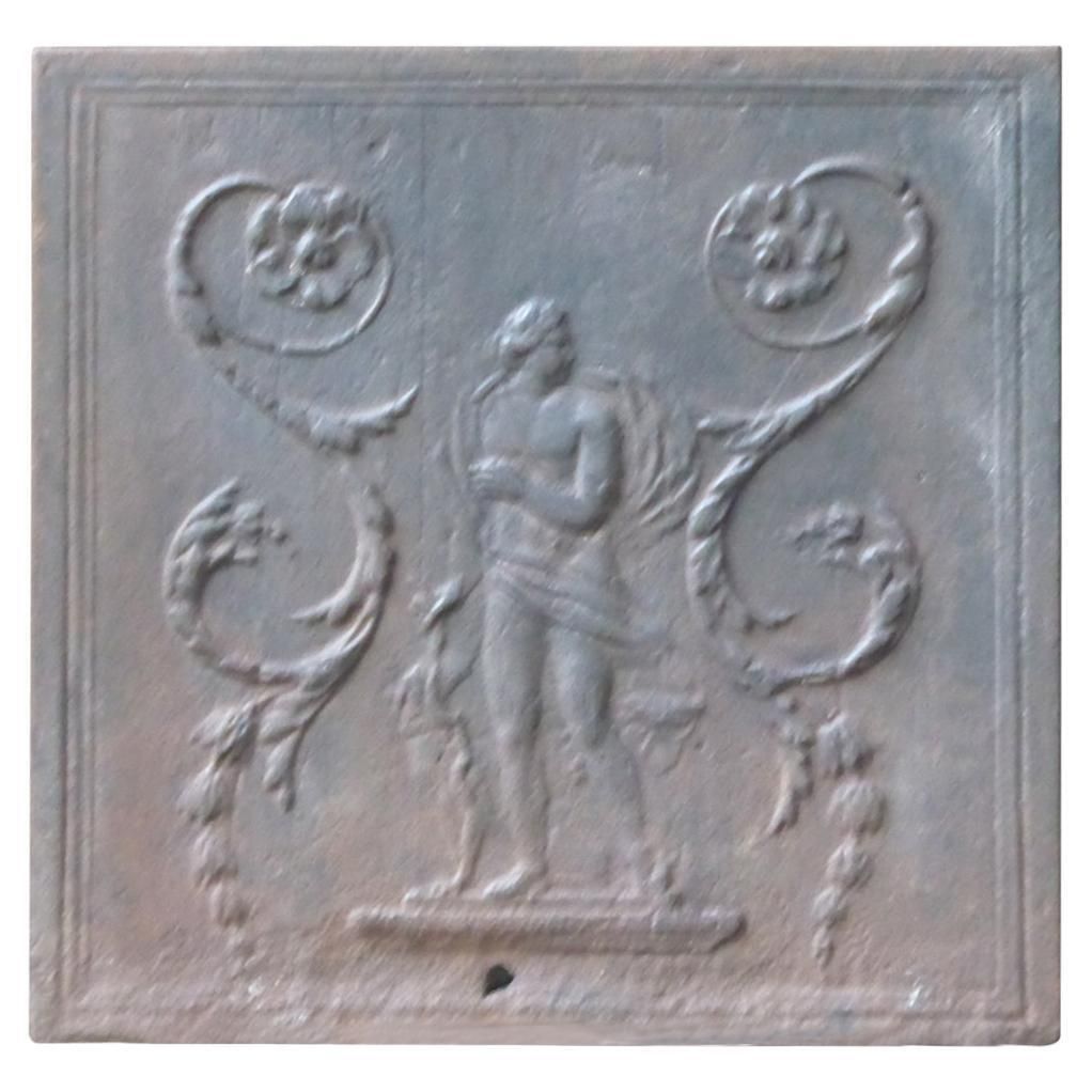 French Neoclassical 'Diana' Fireback / Backsplash, 18th 19th Century