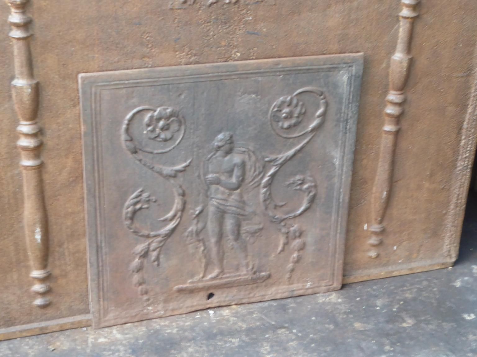 French Neoclassical 'Diana' Fireback / Backsplash, 18th 19th Century photo for sale
