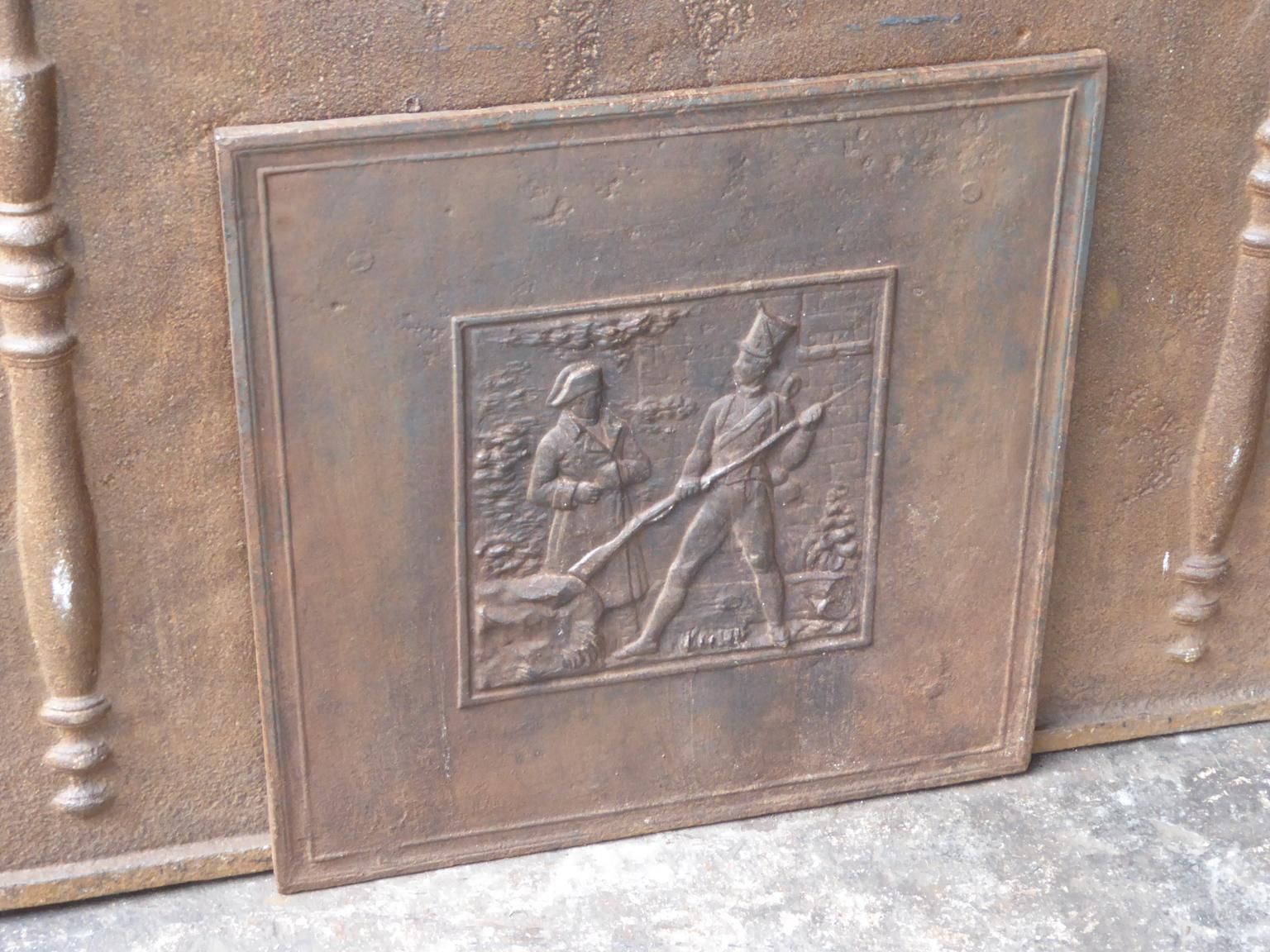 Antique French 'Napoleon' Fireback / Backsplash, 19th Century photo for sale