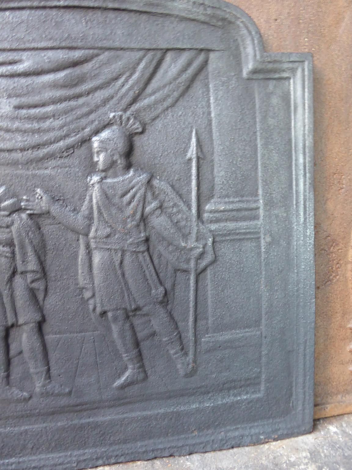 19th Century French 'Roman Scene' Fireback / Backsplash photo Home Fixtures