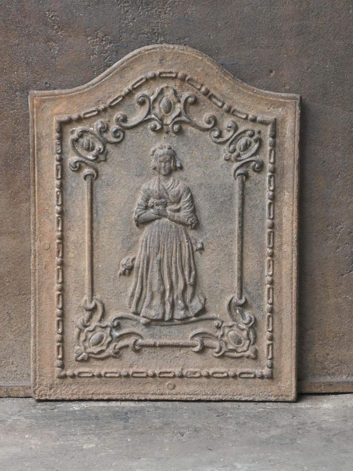 French Napoleon III Period Fireback / Backsplash, 19th C. photo for sale