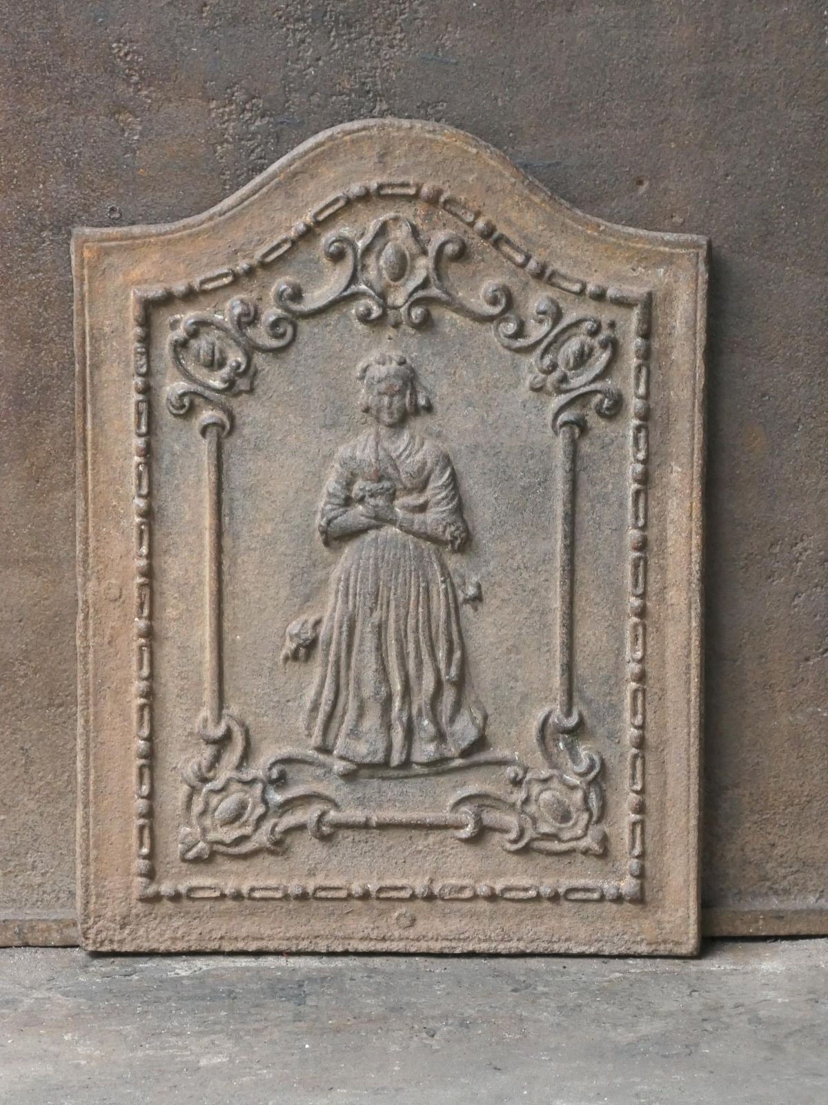 French Napoleon III Period Fireback / Backsplash, 19th C. photo Home Fixtures