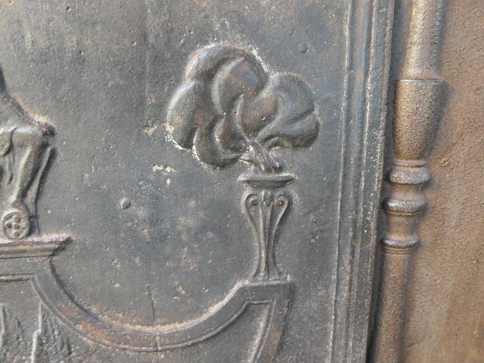 Antique French Neoclassical Period Fireback / Backsplash, 18th 19th C. photo buy