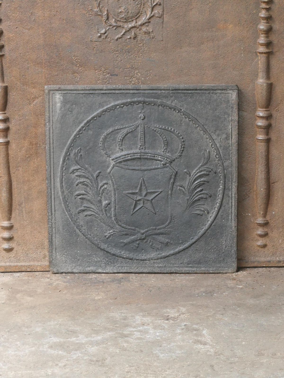 photo furniture French Napoleon III Period 'Arms Of France' Fireback / Backsplash, 19th Century