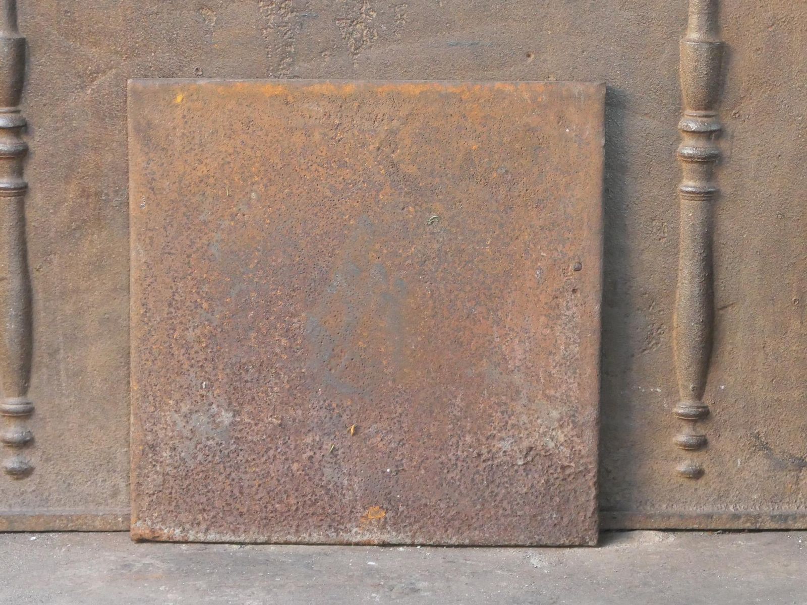 337.0 Antique French 'Pillars Of Freedom' Fireback / Backsplash, 18th   19th C. photo