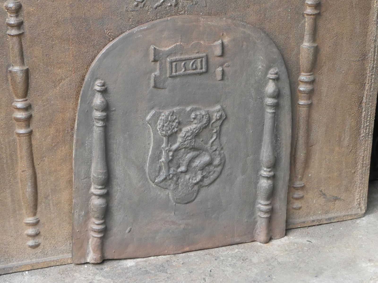 French Louis XIV Style 'Coat Of Arms' Fireback / Backsplash, 20th Century photo buy