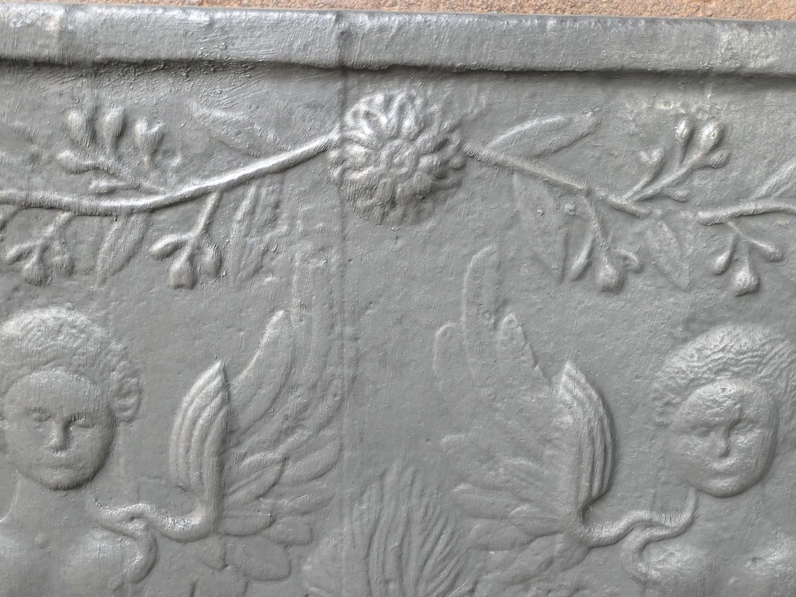Antique French 'Allegory Of Love' Fireback / Backsplash, 18th 19th Century photo buy