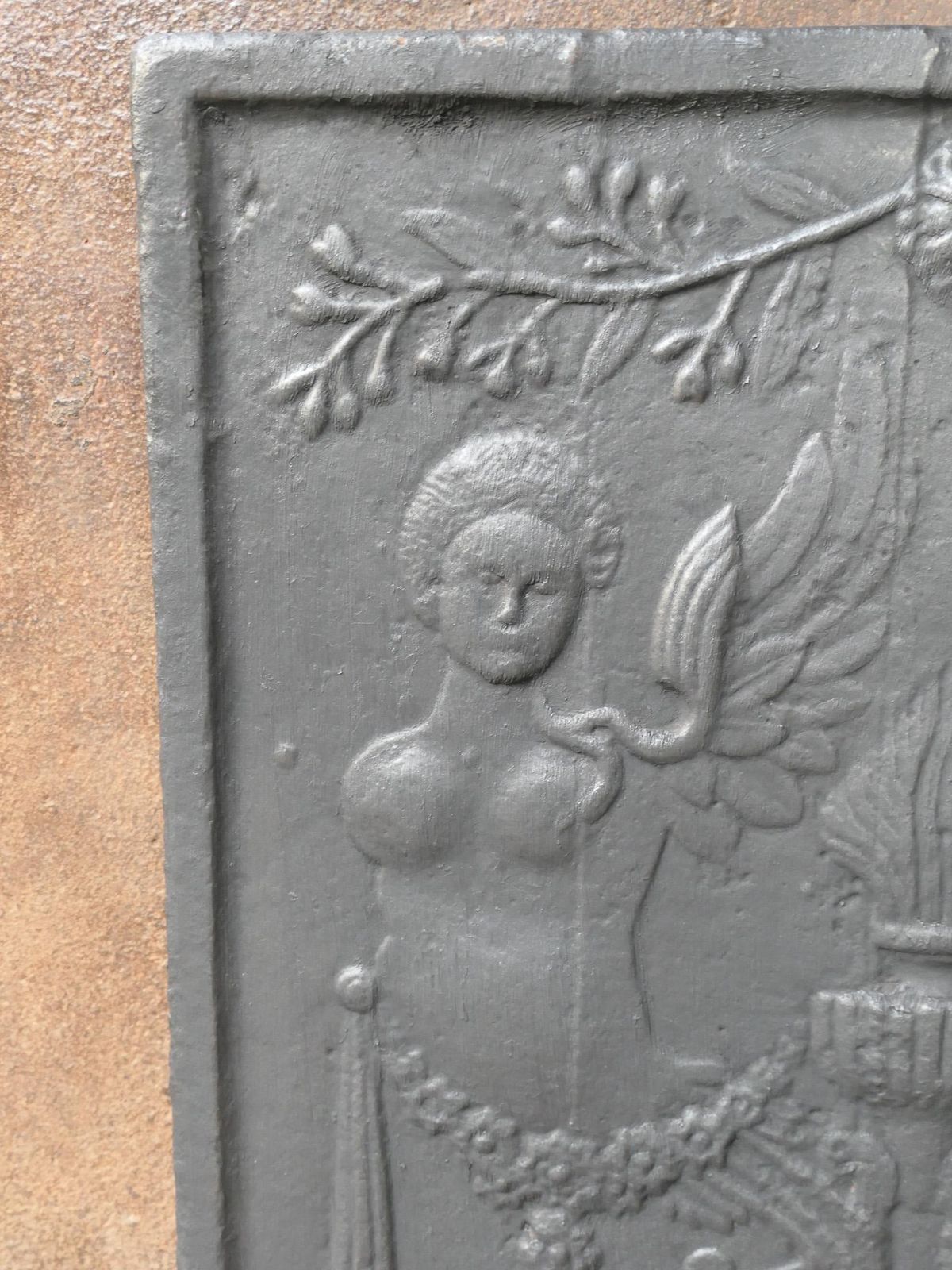 photo furniture Antique French 'Allegory Of Love' Fireback / Backsplash, 18th 19th Century