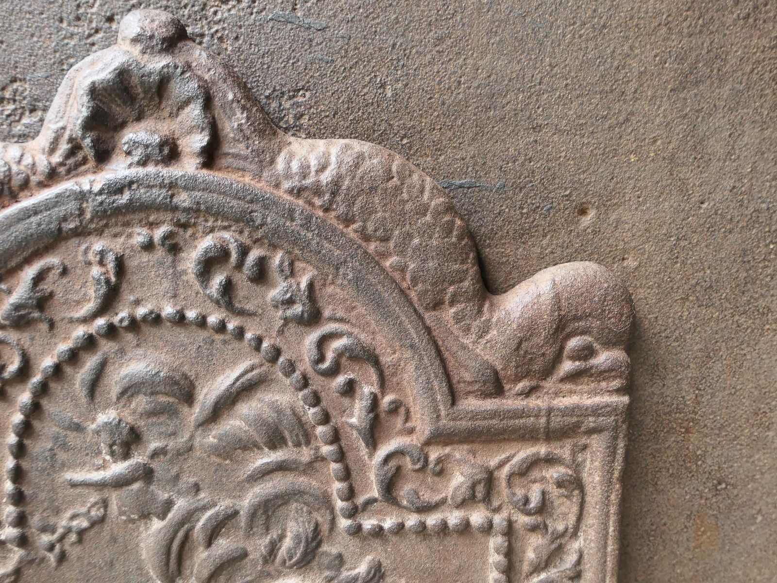 18th Century French Louis XV Period Fireback / Backsplash photo vintage
