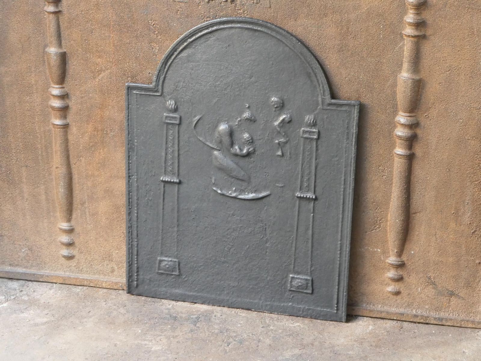Antique French Neoclassical Period Fireback / Backsplash, 18th   19th C. photo 380.0