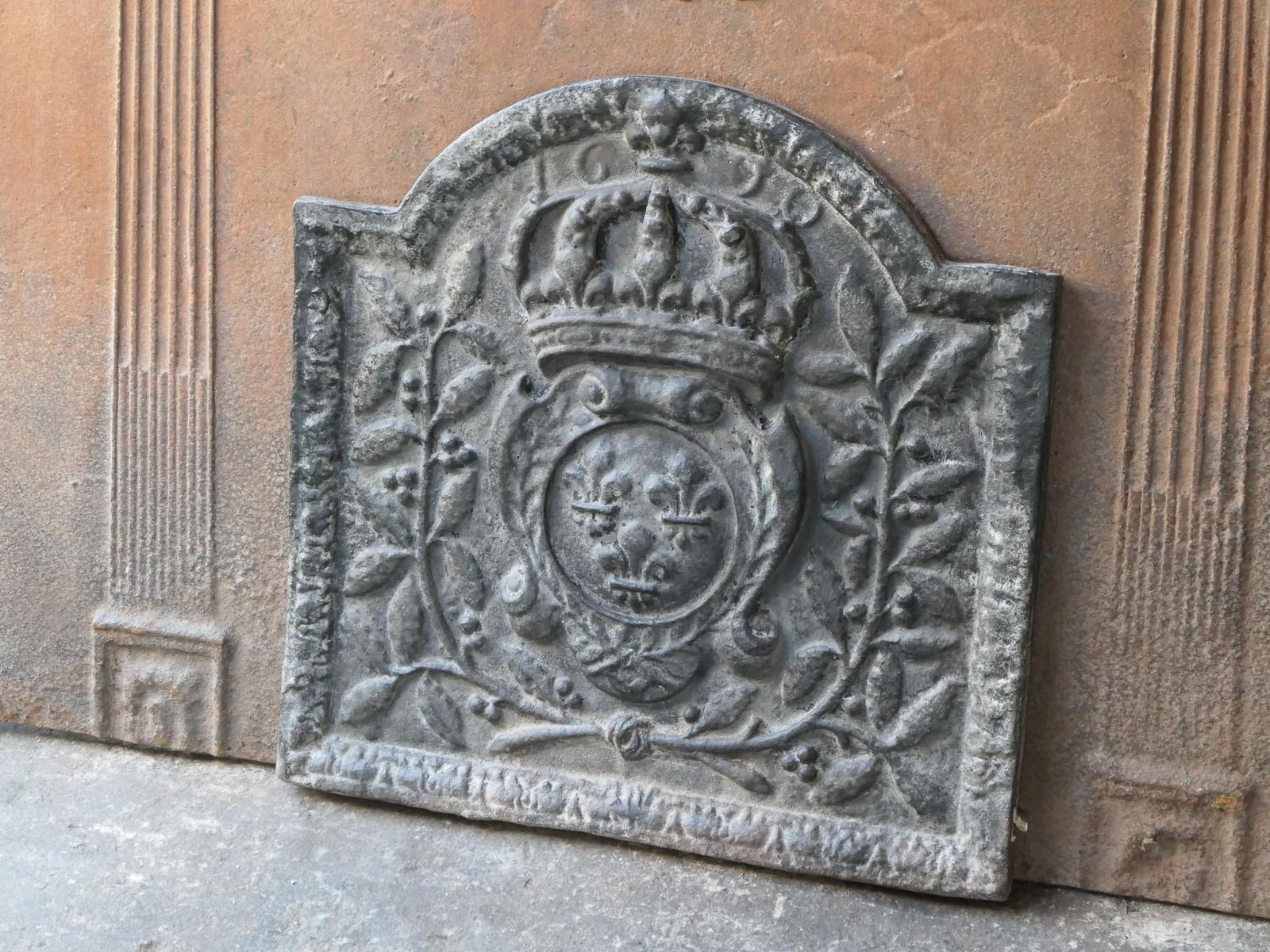 French Louis XIV Style 'Arms Of France' Fireback / Backsplash photo buy