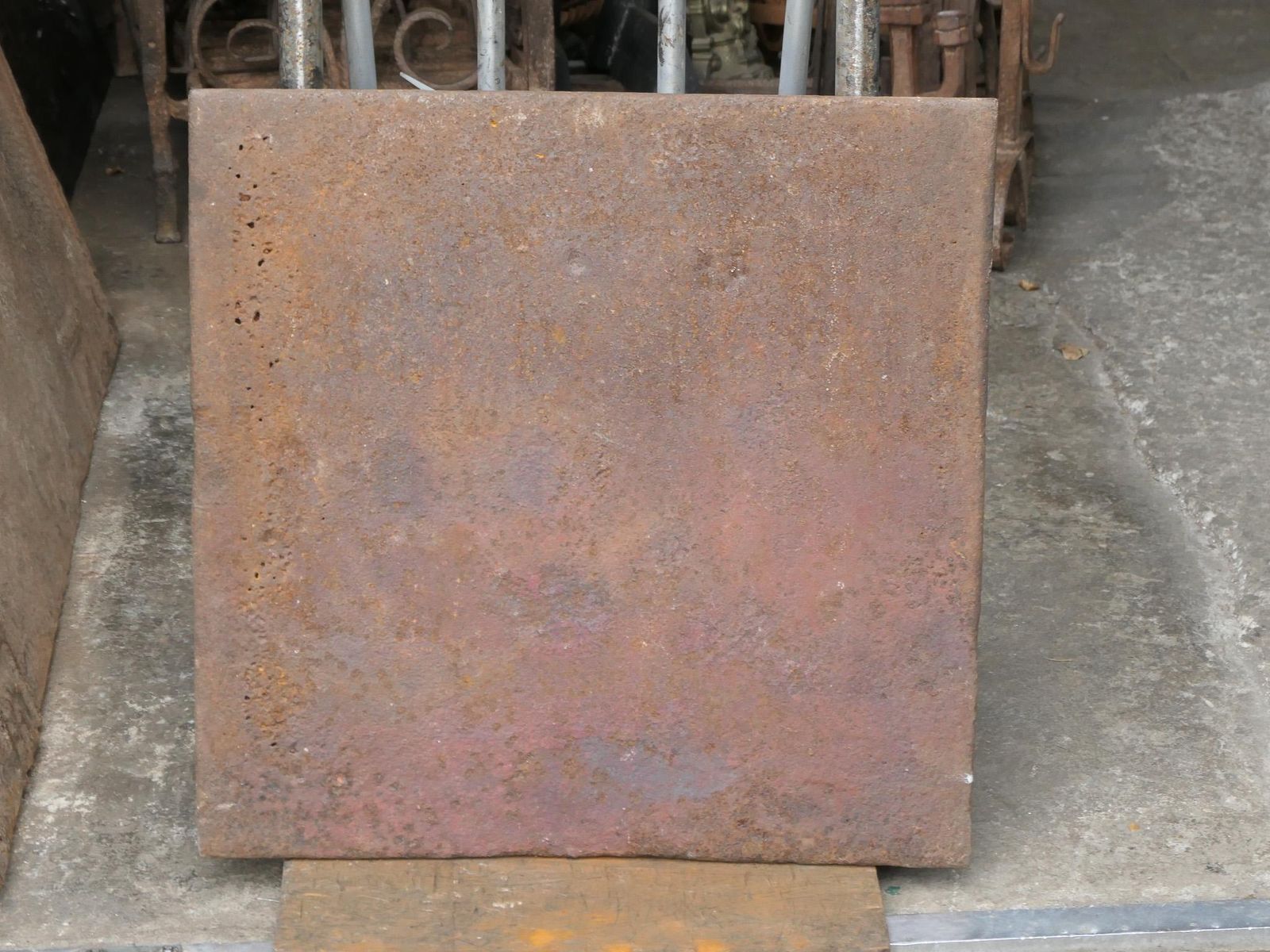 422.0 French Neoclassical 'Diana' Fireback / Backsplash, 18th 19th Century photo