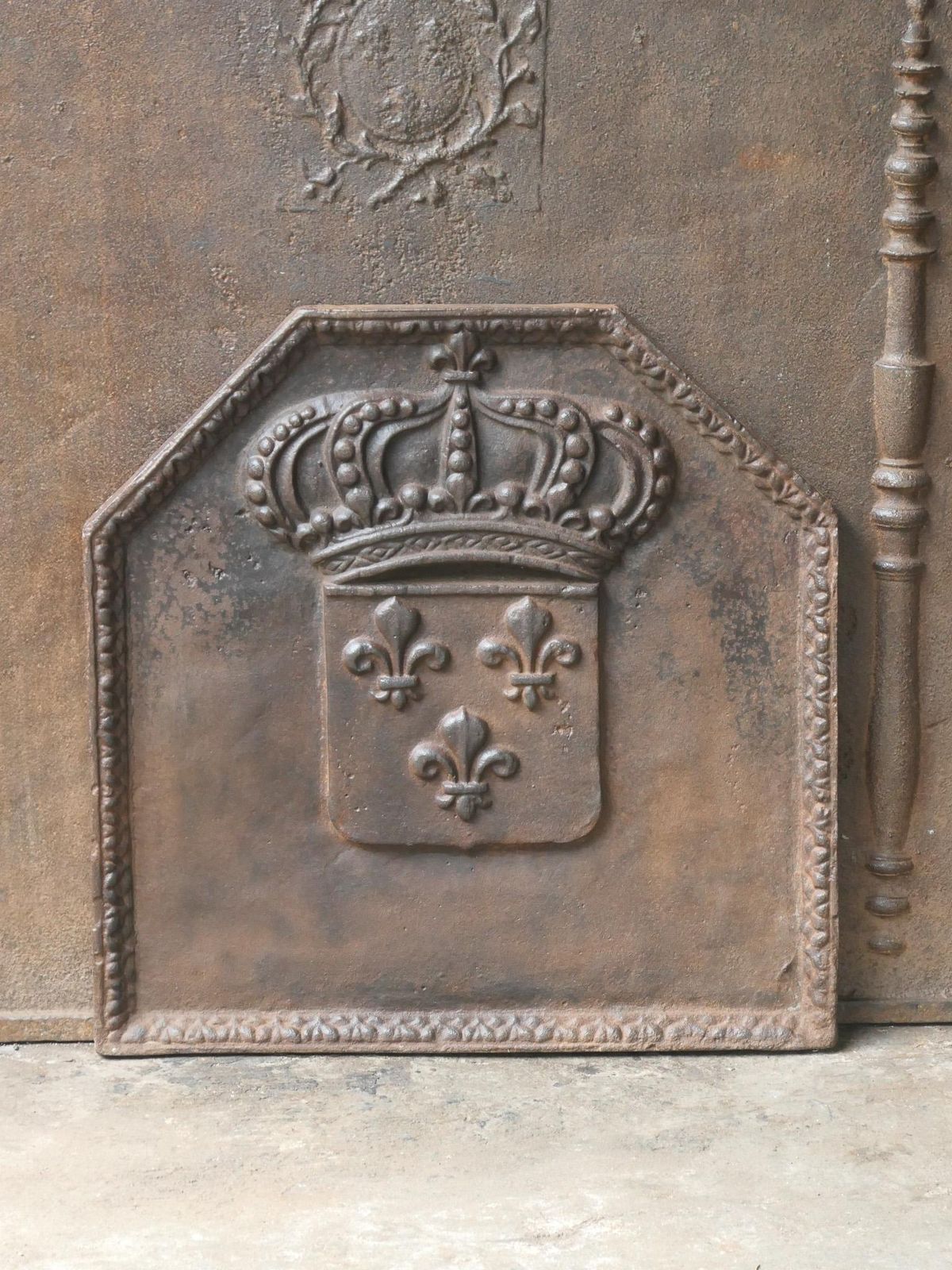 18th Century French Louis XV 'Arms Of France' Fireback / Backsplash photo Home Fixtures