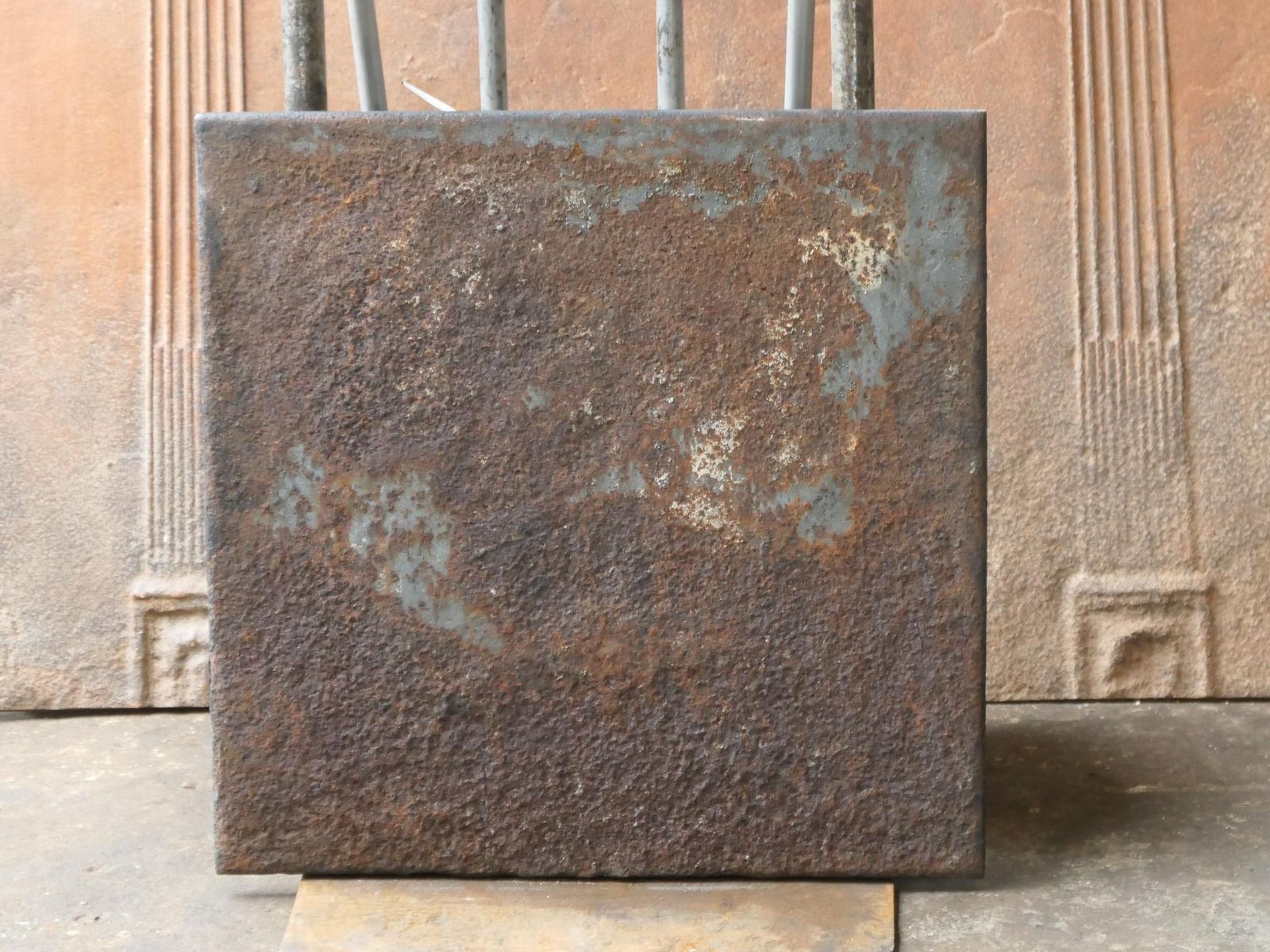 photo for sale Antique French Napoleon III 'The Pub' Fireback / Backsplash, 19th Century