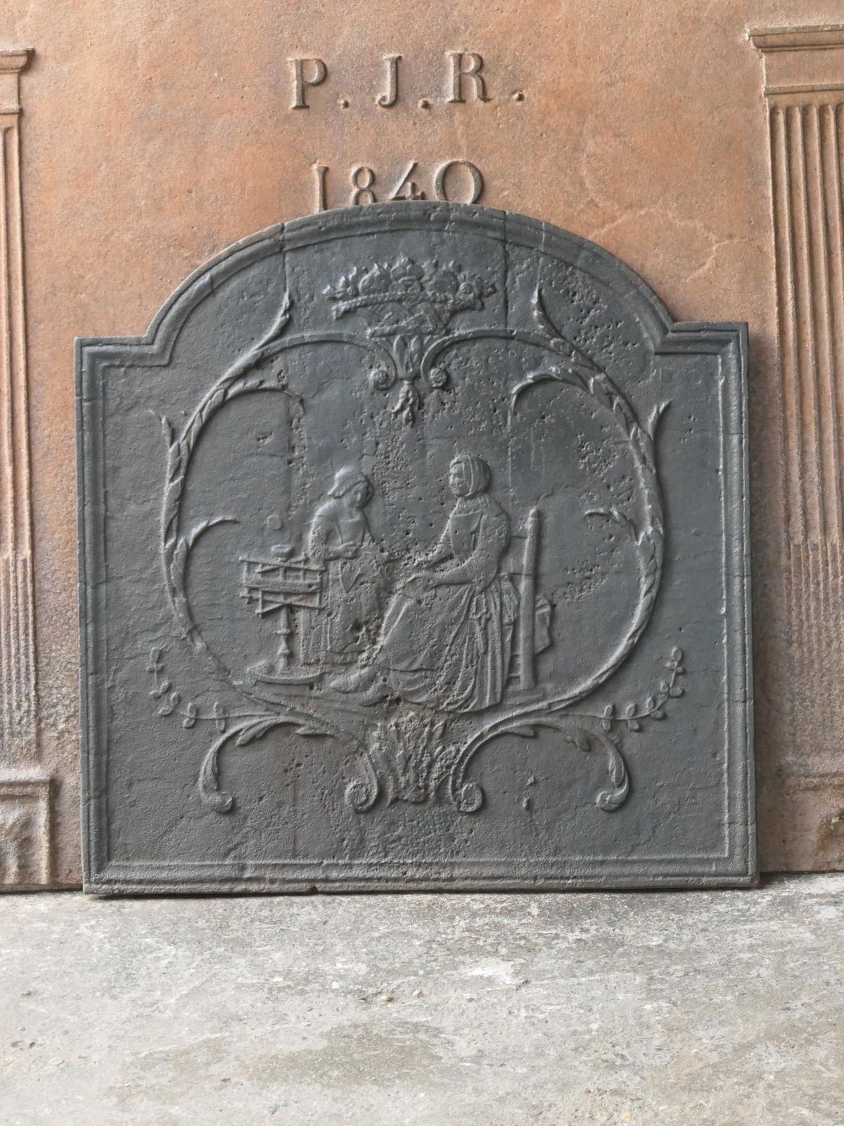 19th Century French Napoleon III Fireback / Backsplash photo furniture