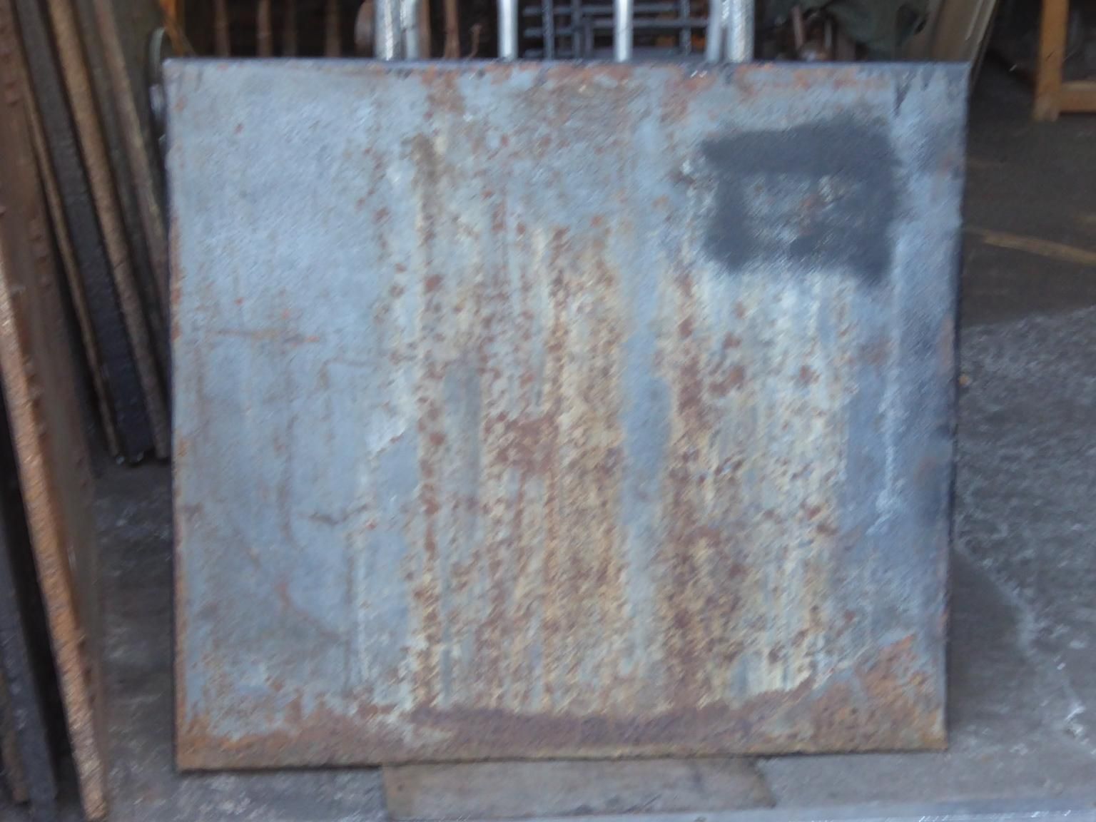 Antique French Neoclassical 'Pillars Of Freedom' Fireback / Backsplash, 19th C. photo vintage